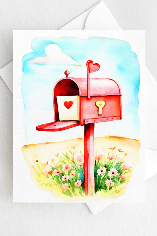 Love Letters Mailbox Valentine's Day Card VD008 - Wholesale