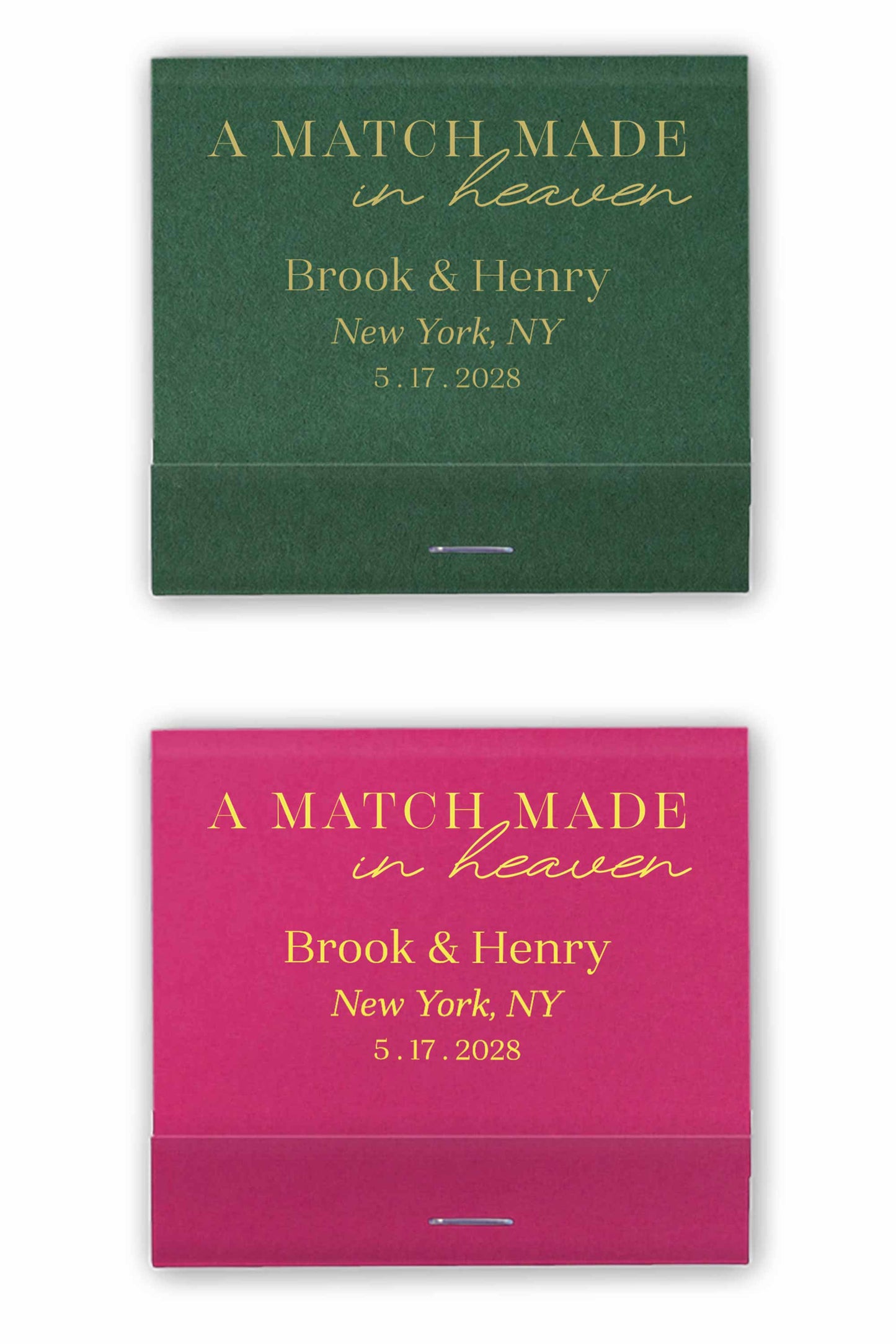 A Match Made in Heaven Matchbooks Custom Wedding Favors Matches