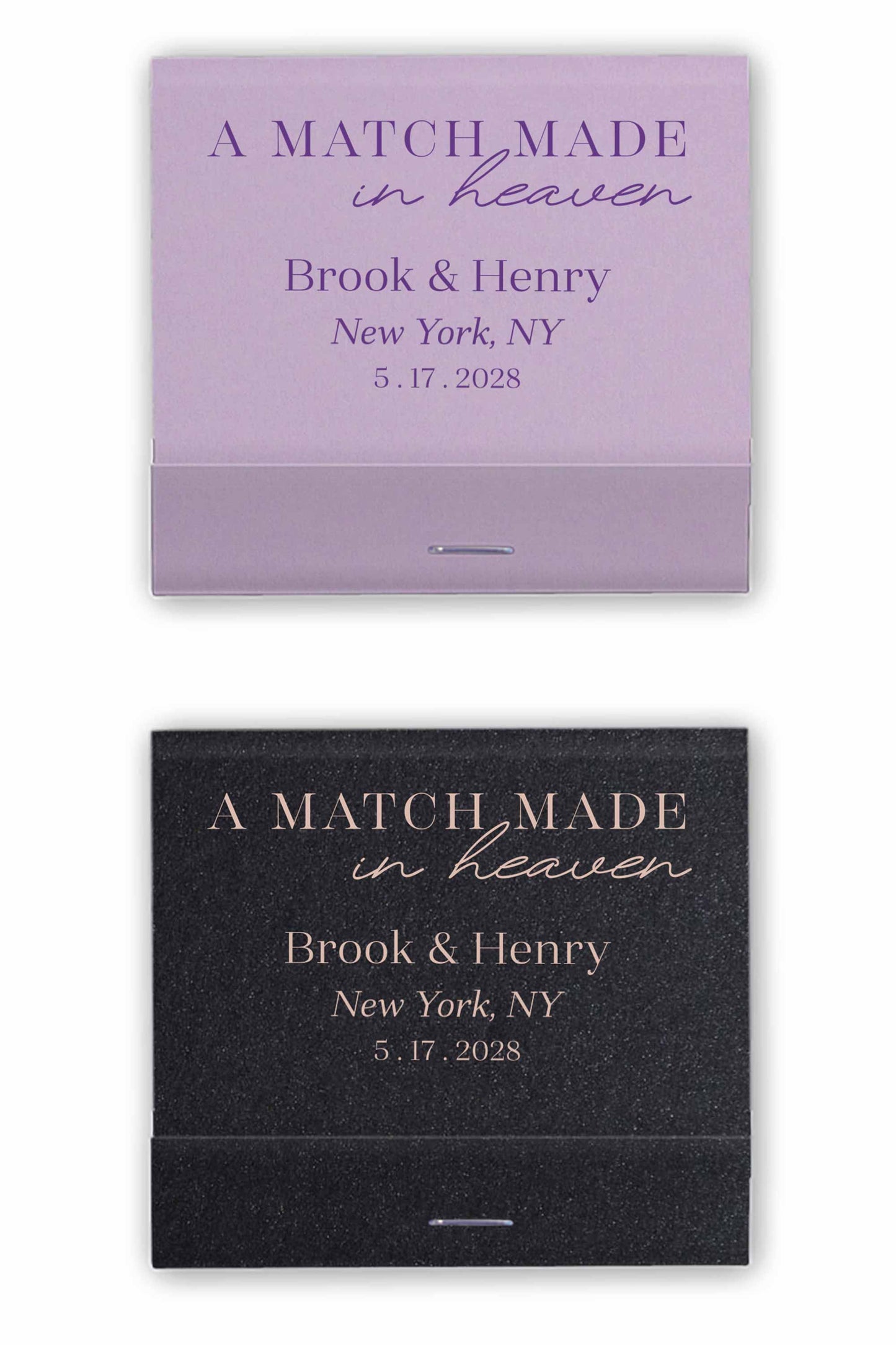 A Match Made in Heaven Matchbooks Custom Wedding Favors Matches