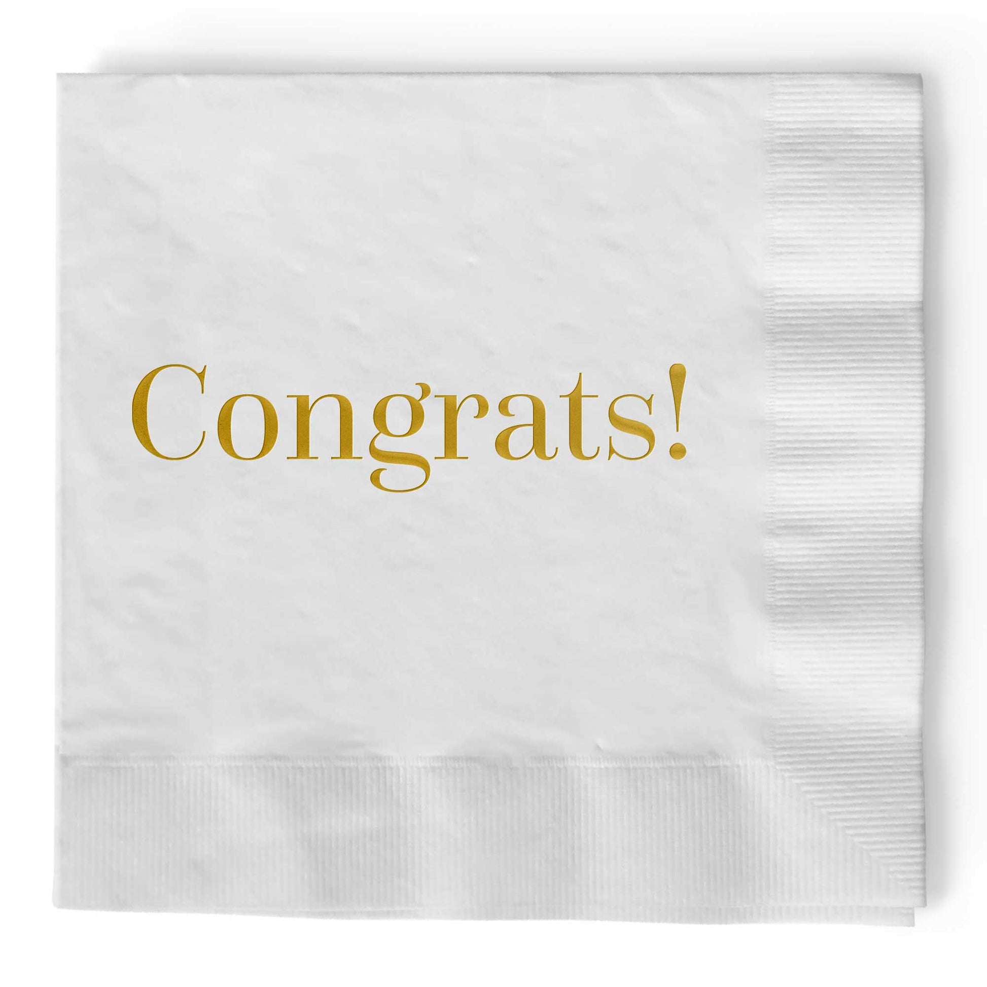 Congrats Napkins - Set of 25 - Tea and Becky