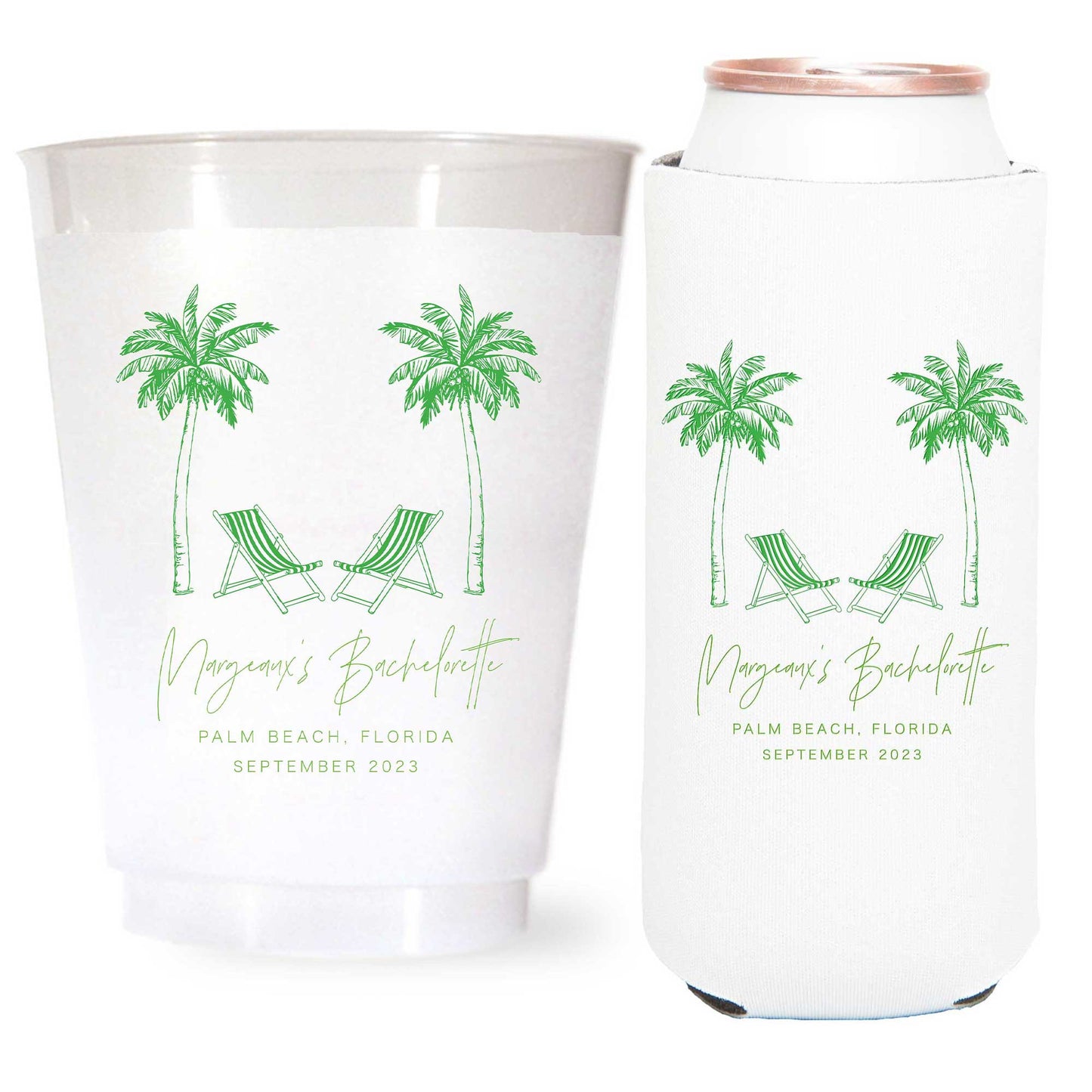 1 Color Cups and Koozies for Courtney