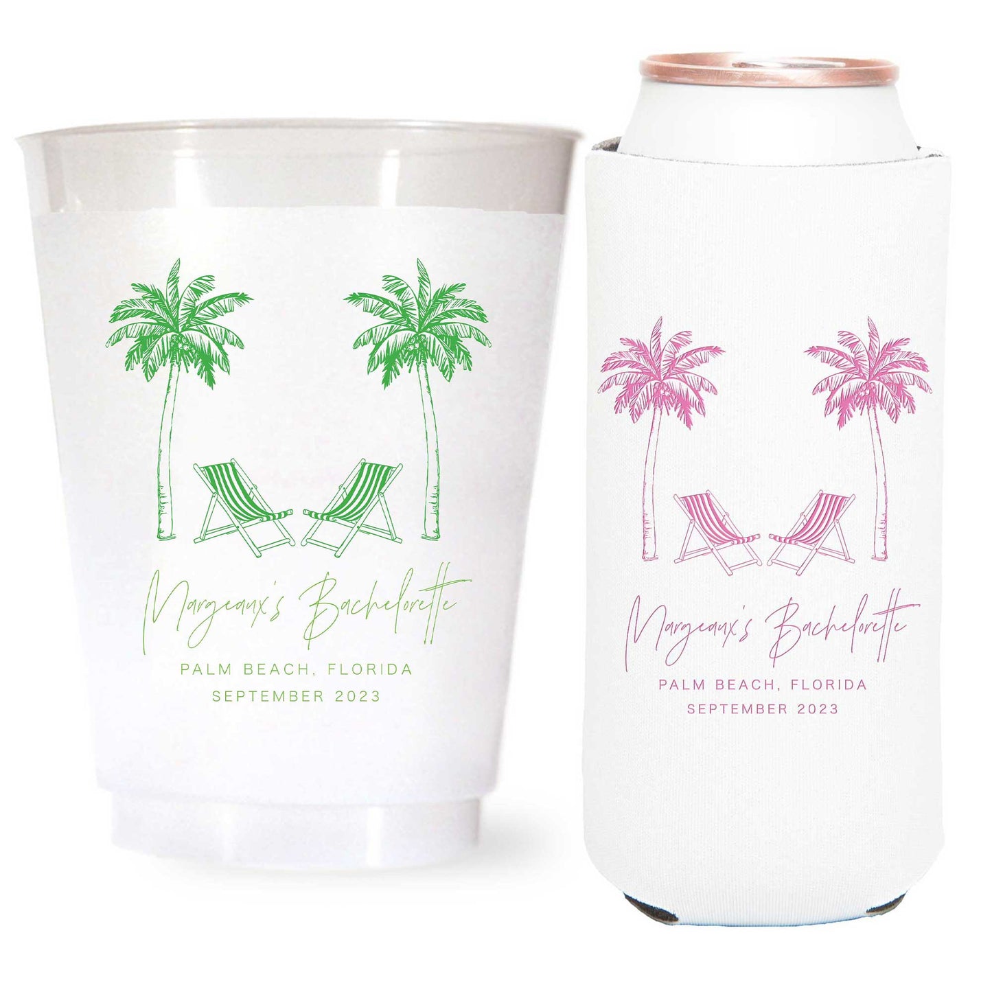 1 Color Cups and Koozies for Courtney