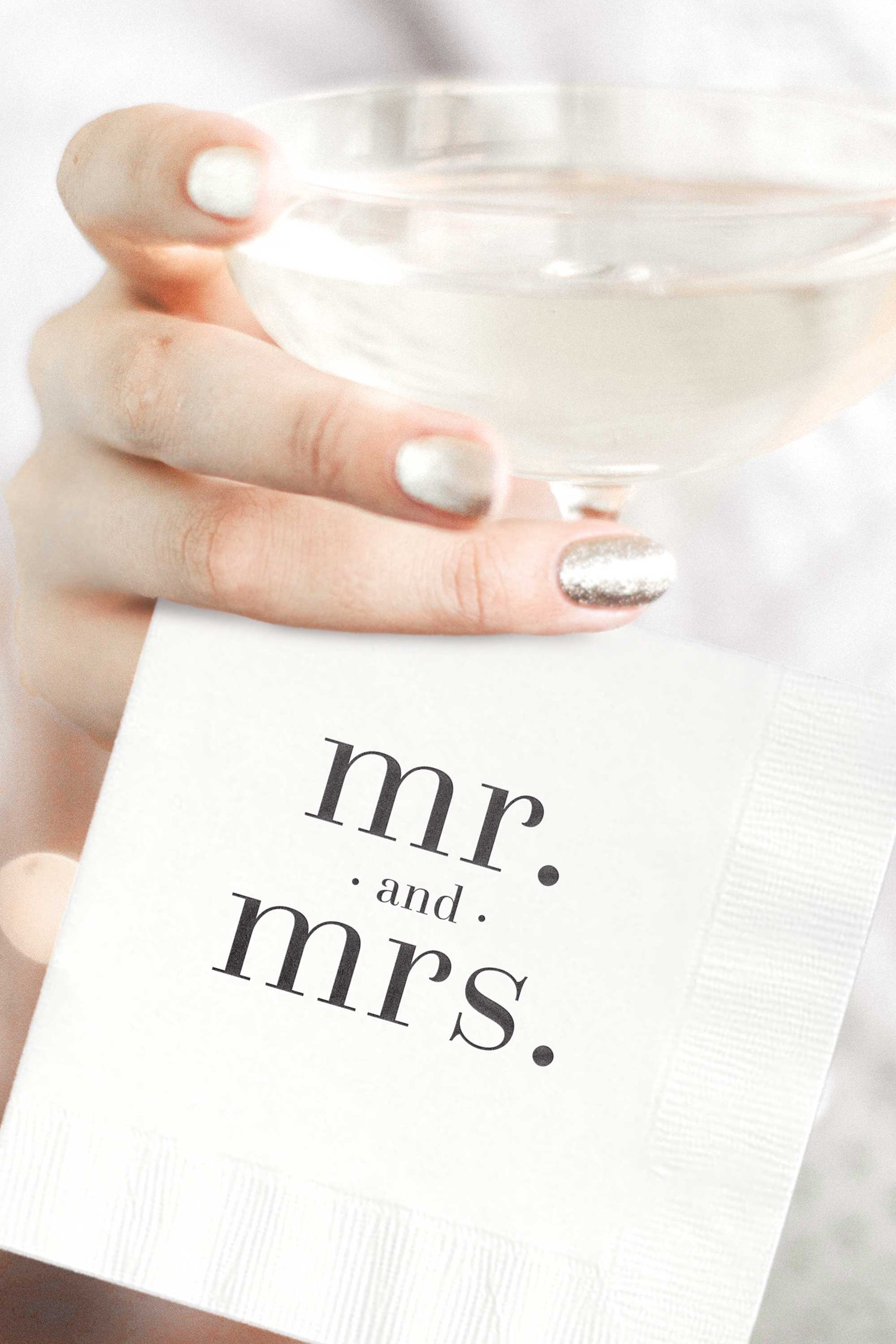 Mr. and Mrs. Napkins  - Set of 25 - Tea and Becky