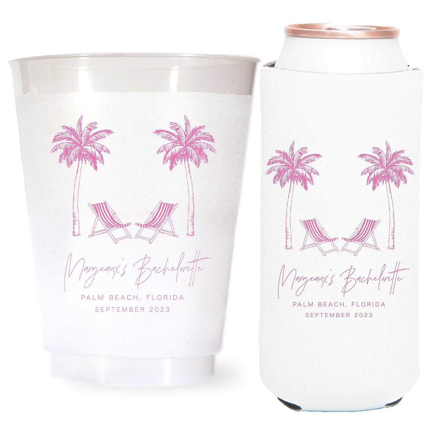 1 Color Cups and Koozies for Courtney