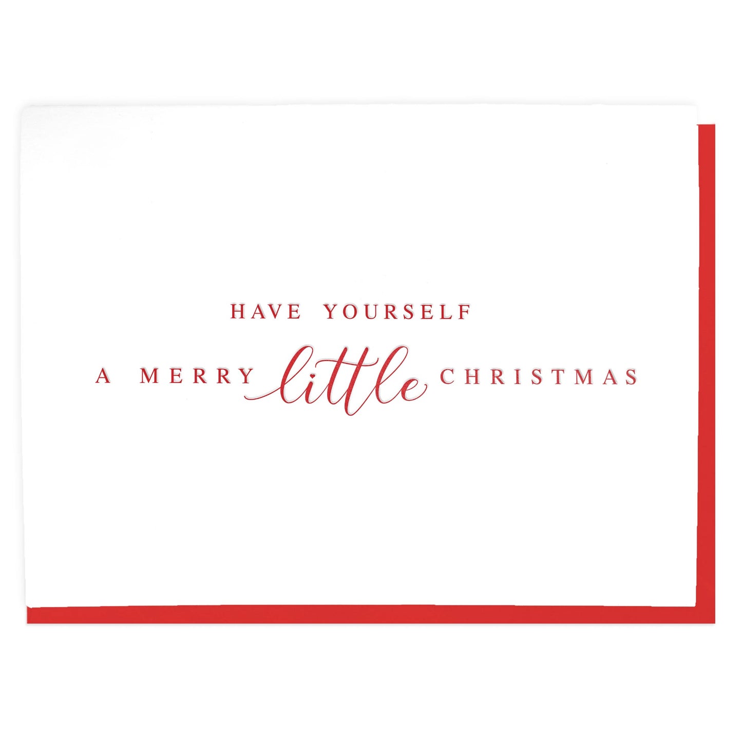 A Merry Little Christmas Letterpress Card