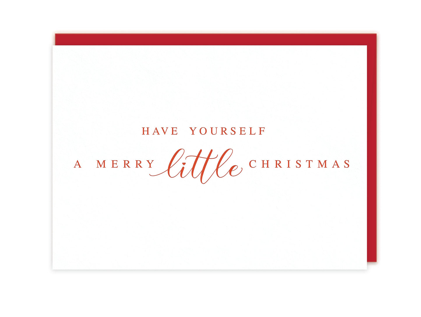 A Merry Little Christmas Letterpress Card - Wholesale