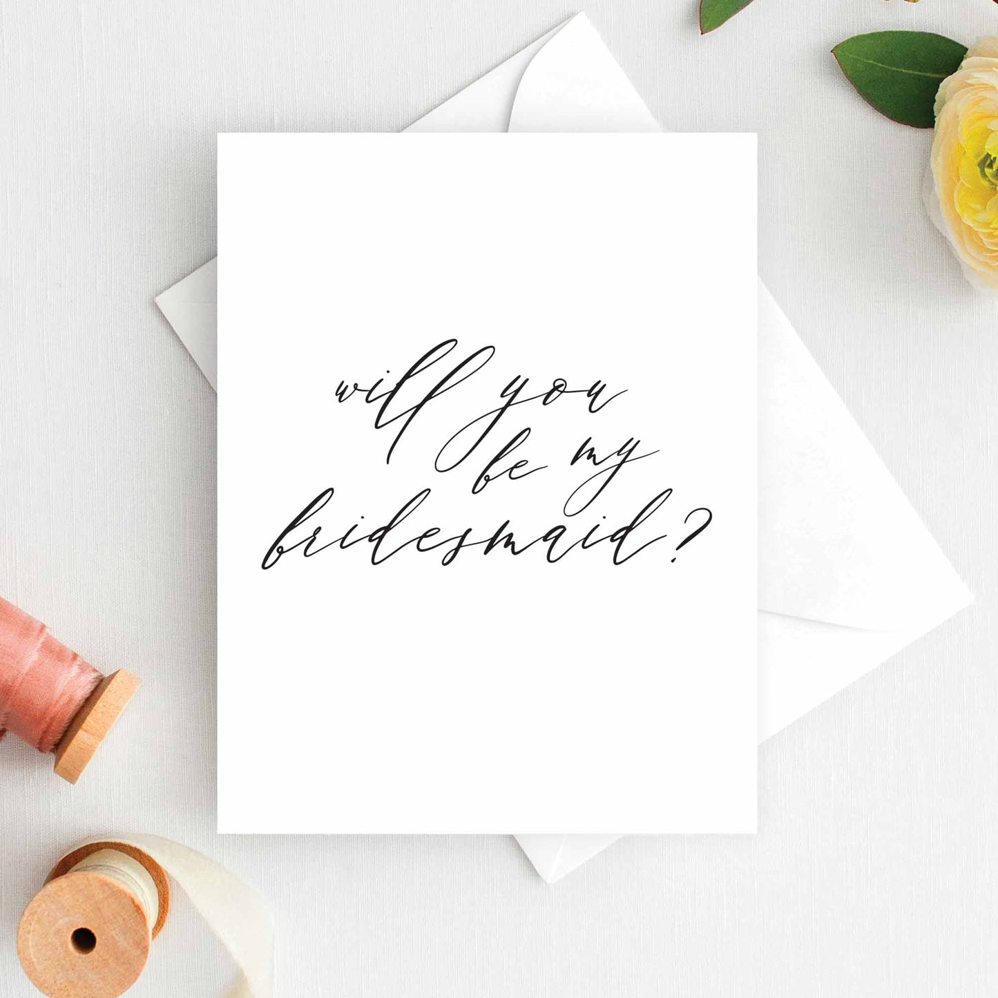 Will You Be My Bridesmaid Bridal Party Proposal Card Wholesale - W015