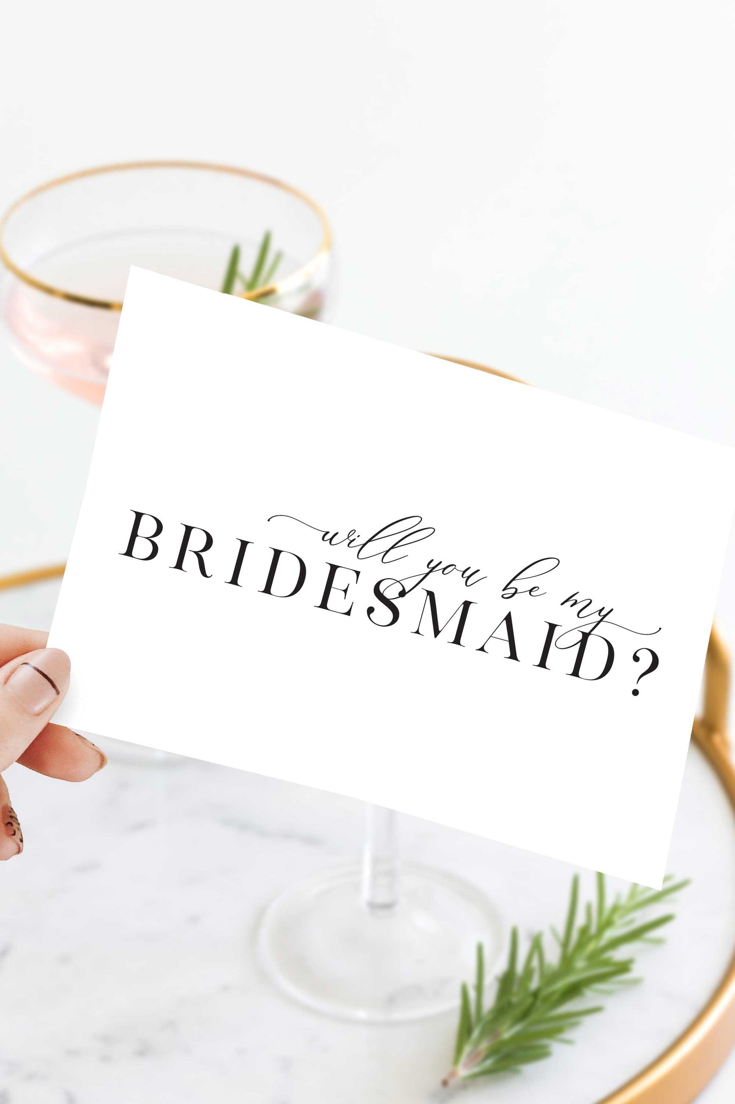 Will You Be My Bridesmaid Greeting Card - Wholesale