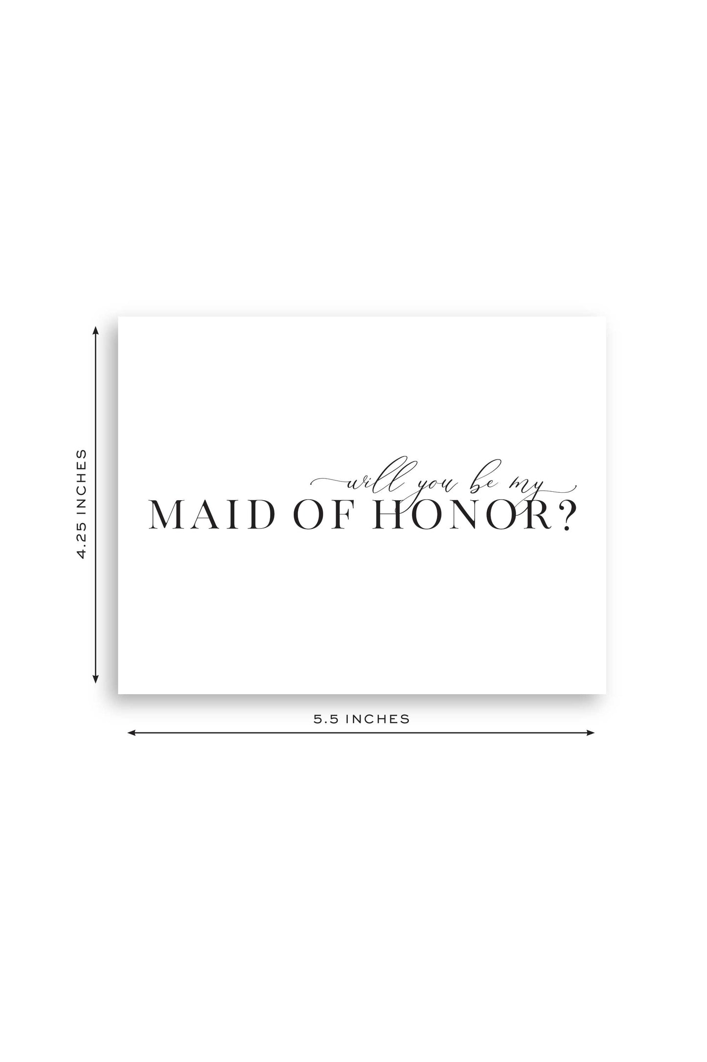 Will you be my Maid of Honor Greeting Card