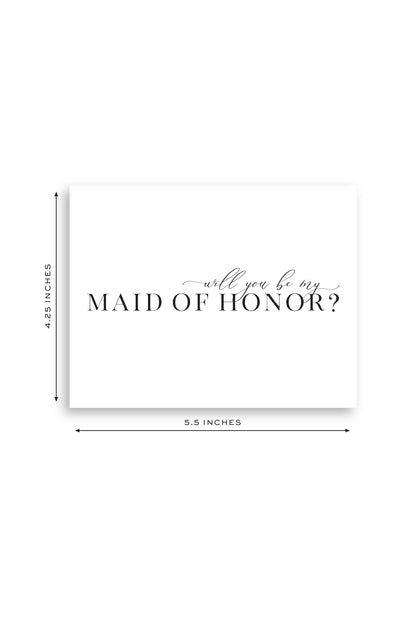 Will you be my Maid of Honor Greeting Card