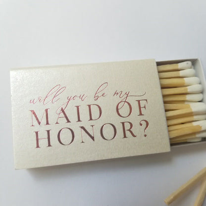 Will You Be My Maid of Honor Matchbox - Wholesale