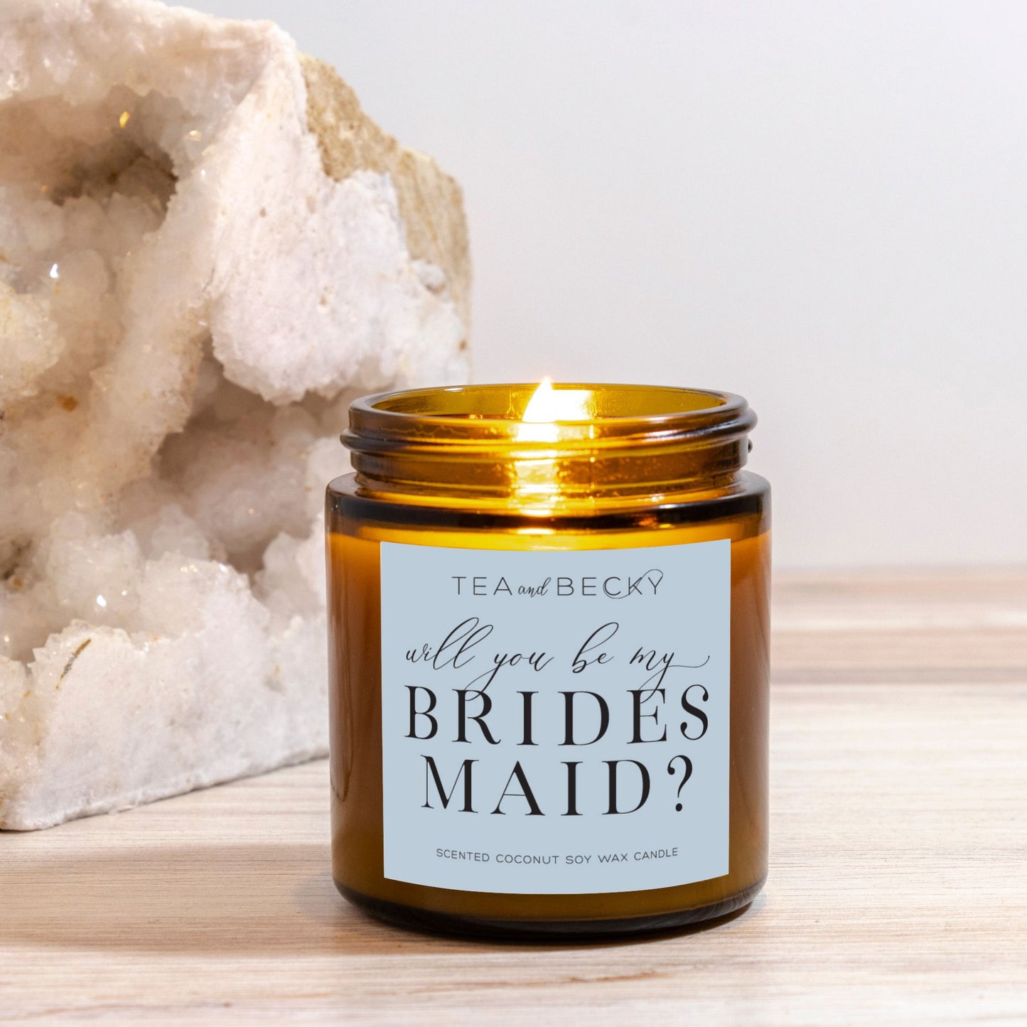 Will You Be My Bridesmaid Scented Candle Amber Jar 4oz - More colors