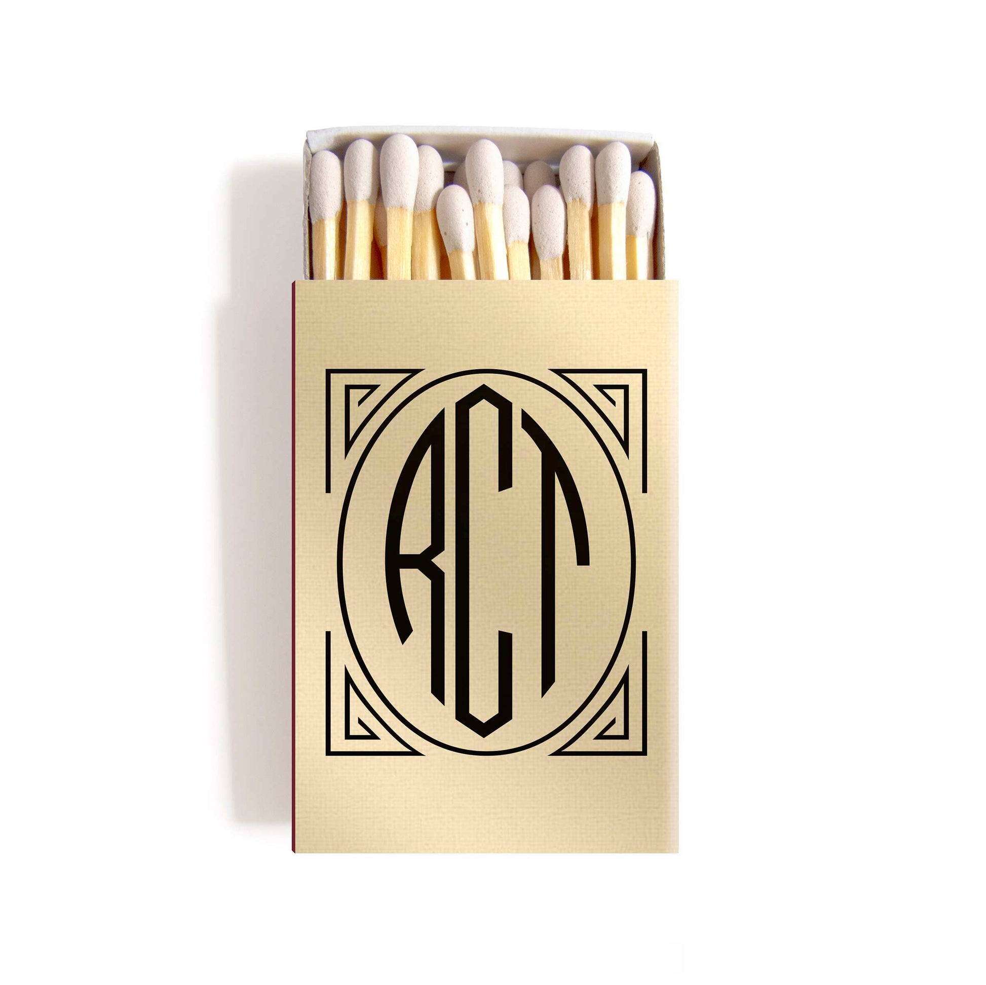 Art Deco Matchboxes - Personalized Foil Matches - Daisy Collection - Tea and Becky