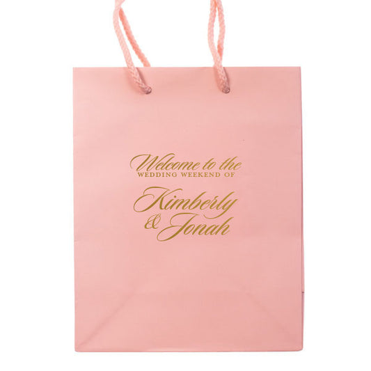 The Weekend Wedding Welcome Bags - Personalized Gift Bag - Carrie Collection - Tea and Becky