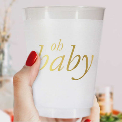 Oh Baby Shatterproof Cups in Gold - Wholesale