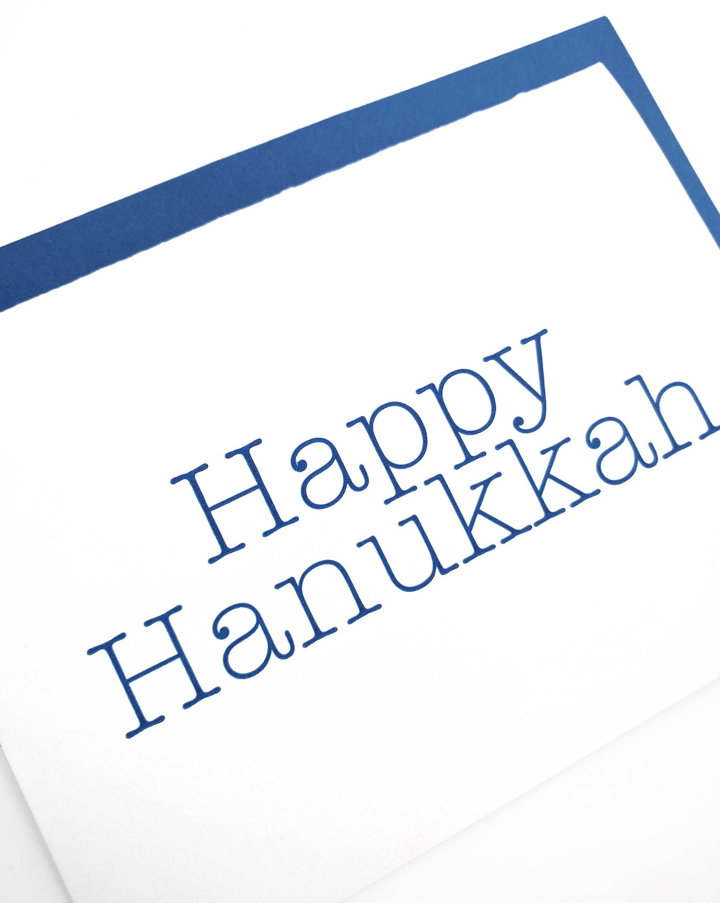 Happy Hanukkah Letterpress Card - Tea and Becky