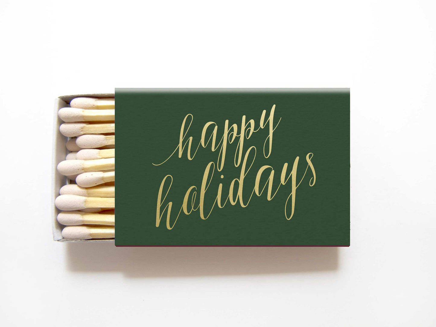 Happy Holidays Matchboxes - Personalized Matches - Mary Collection - Tea and Becky