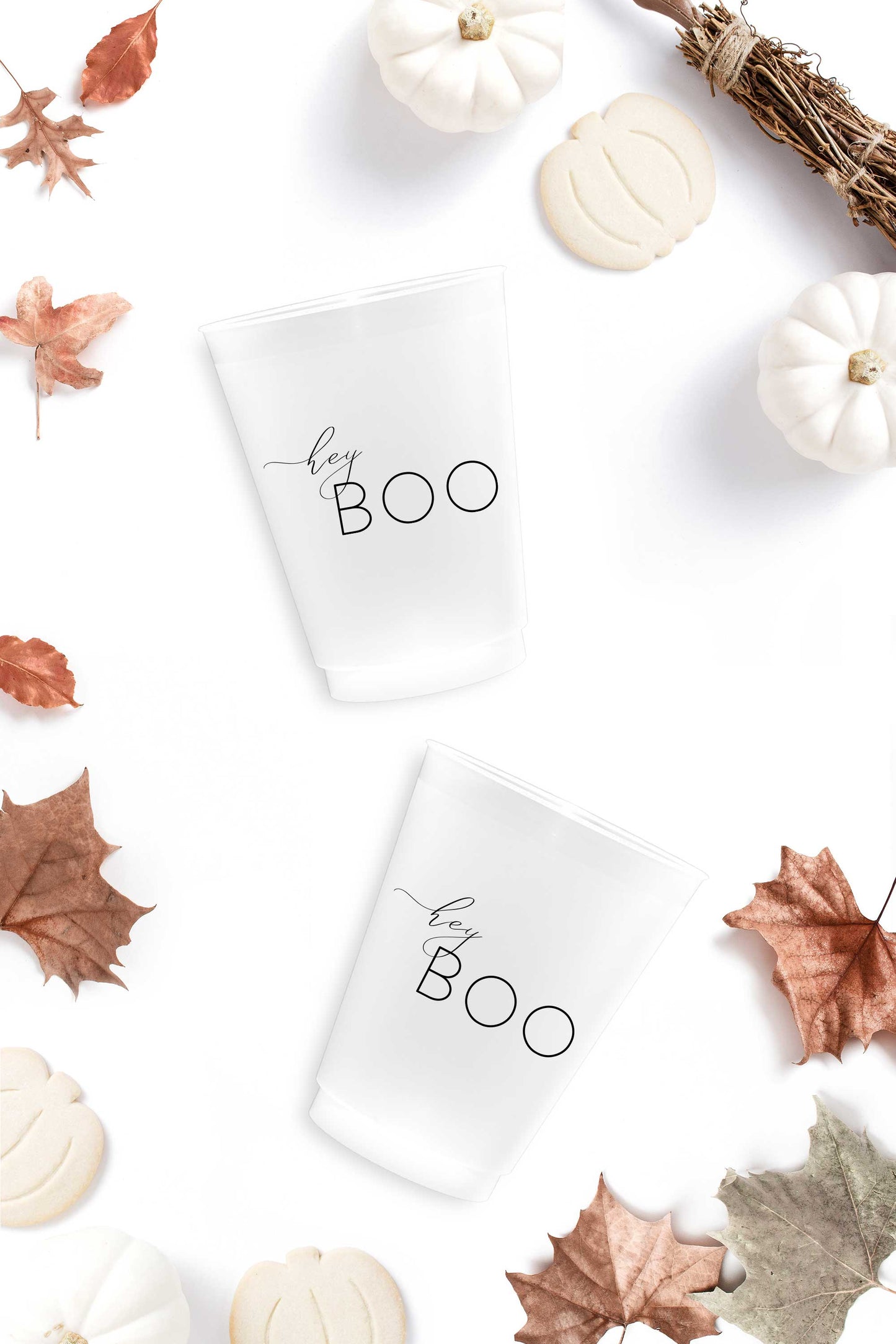 Hey Boo Halloween Cups