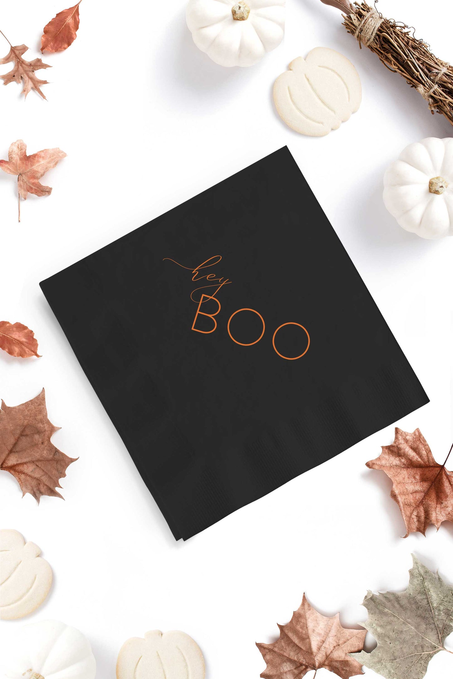 Hey Boo Halloween Cocktail Napkins - Tea and Becky