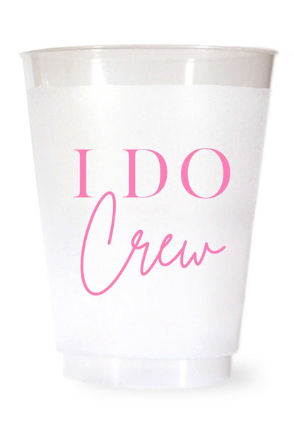 I Do Crew Cups Shatterproof Plastic Bachelorette