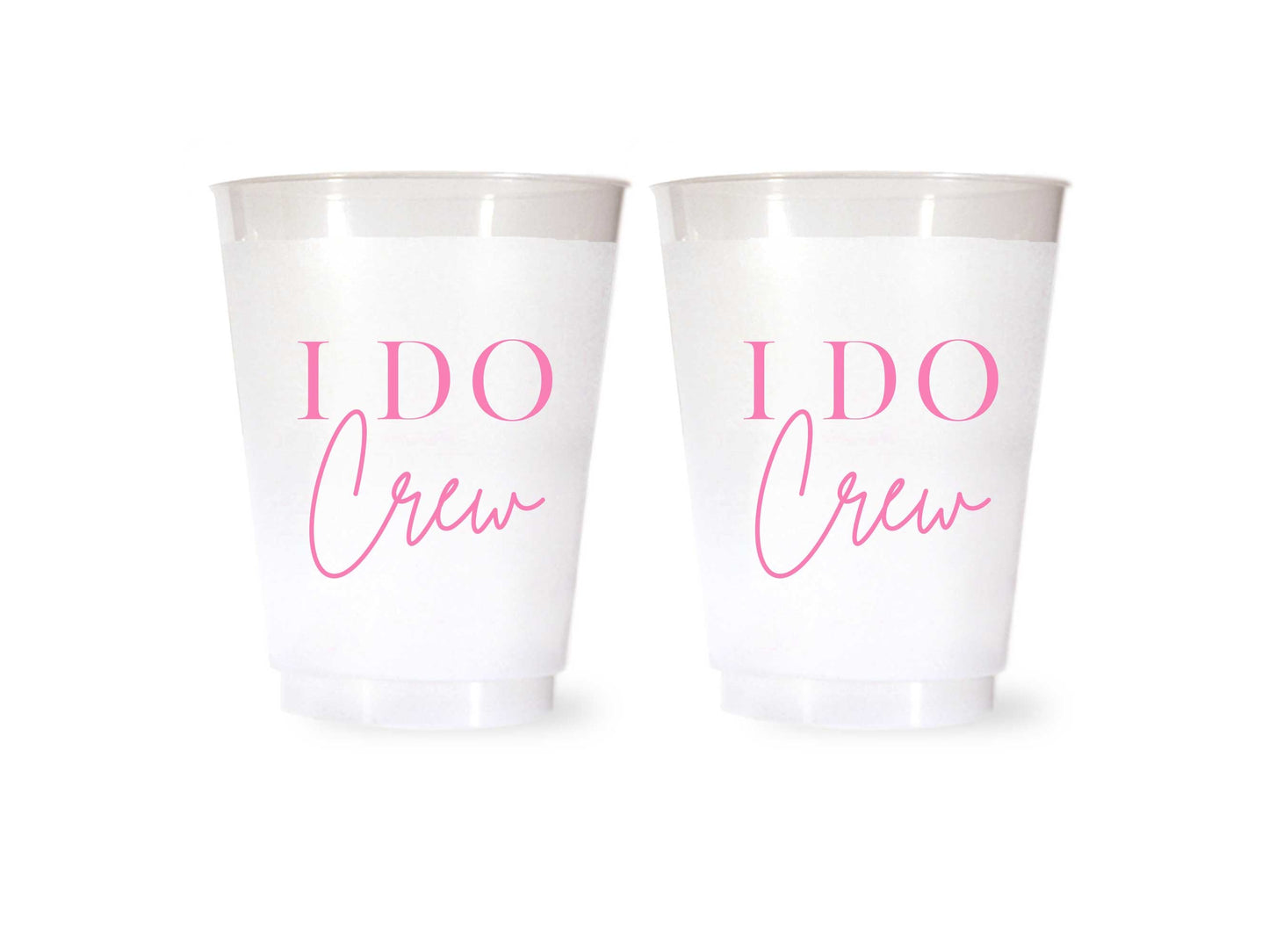 I Do Crew Cups Shatterproof Plastic Bachelorette