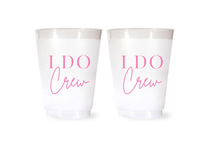 I Do Crew Cups Shatterproof Plastic Bachelorette