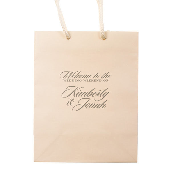 The Weekend Wedding Welcome Bags - Personalized Gift Bag - Carrie Collection - Tea and Becky