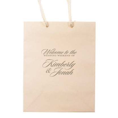 The Weekend Wedding Welcome Bags - Personalized Gift Bag - Carrie Collection - Tea and Becky