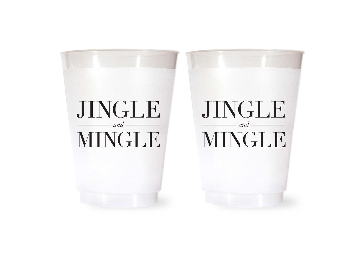 Jingle and Mingle Cups - Christmas Party Cups