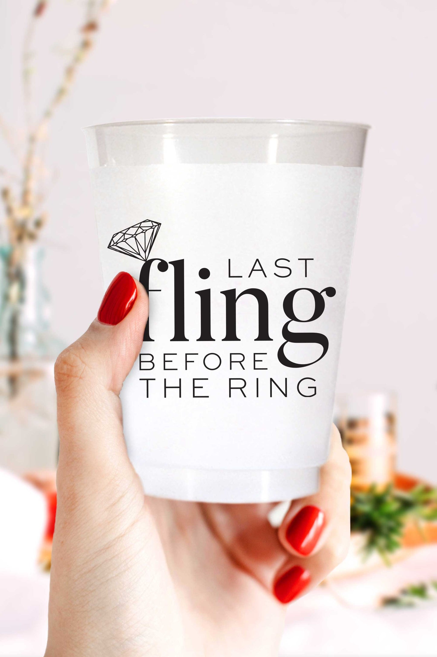 Last Fling Before the Ring Plastic Cups - Wholesale