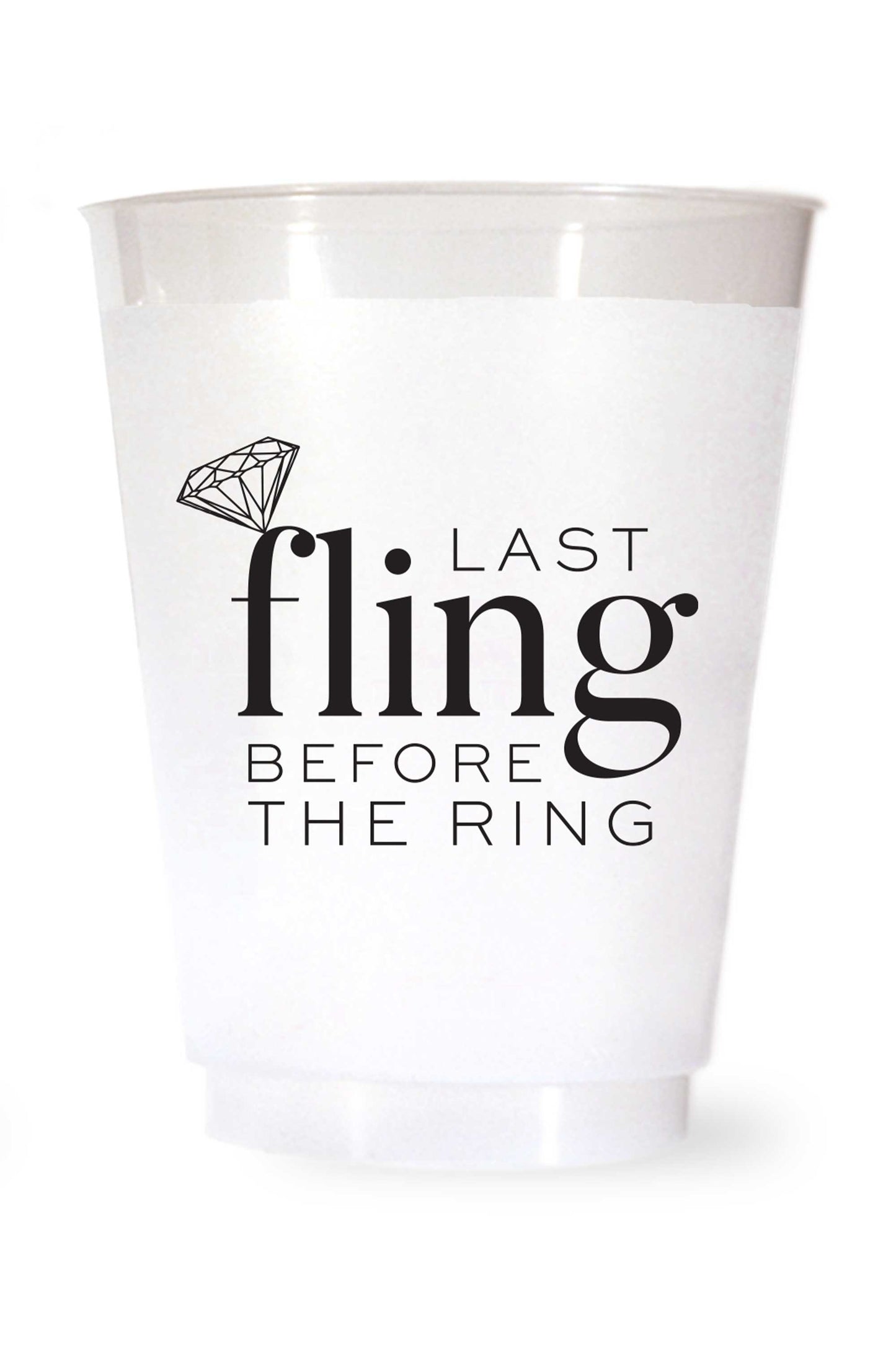 Last Fling Before the Ring Plastic Cups - Wholesale