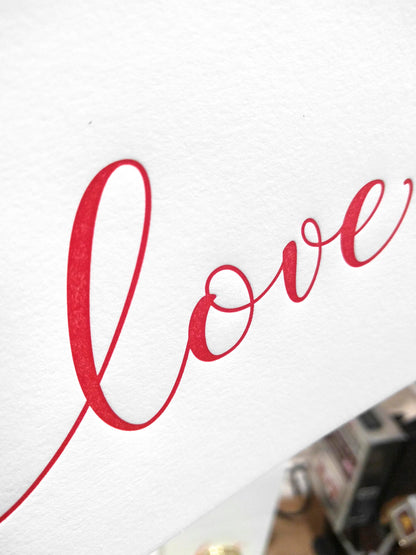 Love Letterpress Greeting Card - Tea and Becky