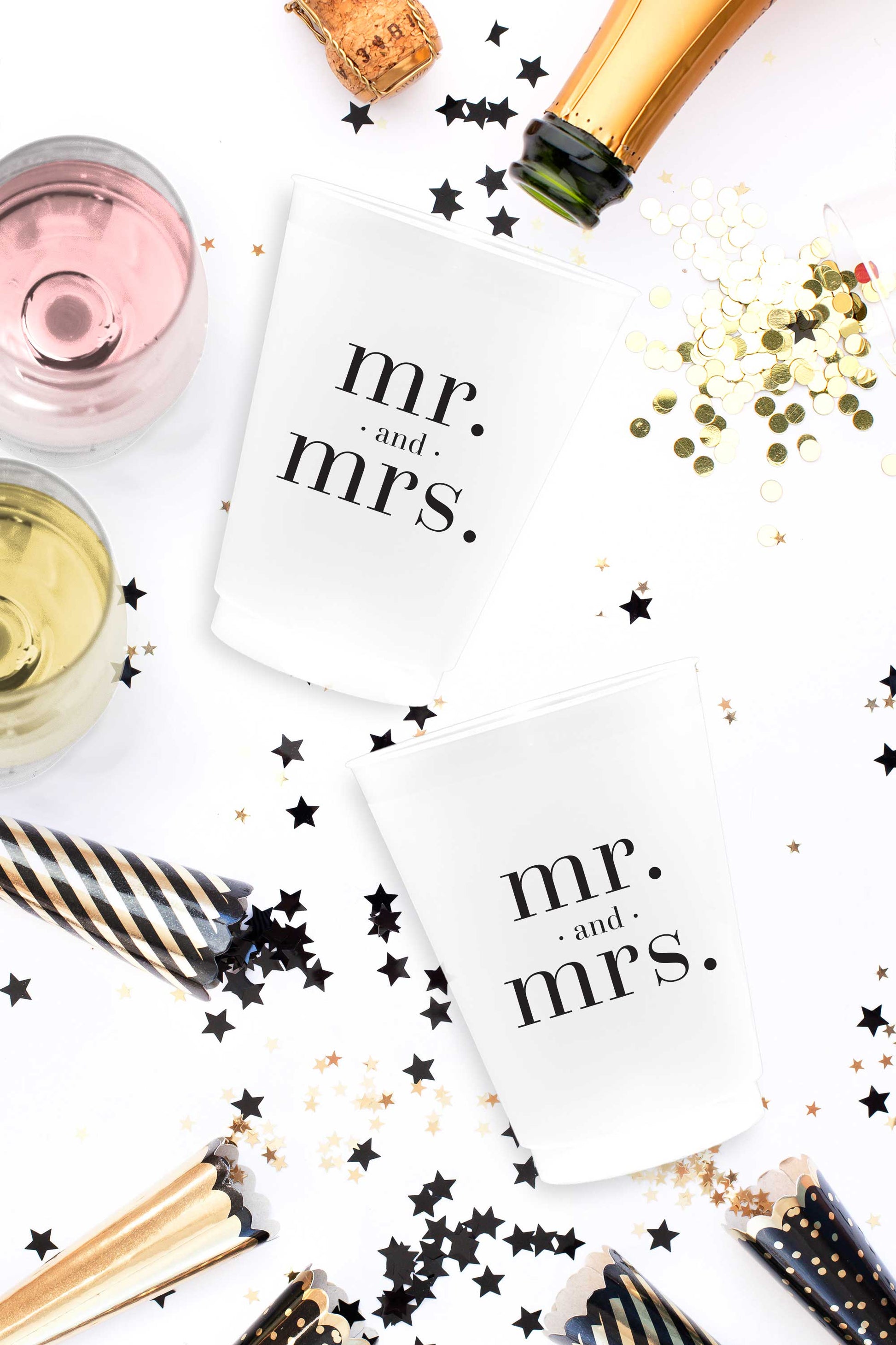 Mr and Mrs Cups - 16 oz - Set of 10 - Tea and Becky