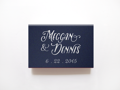 Sparkle and Shine Matchboxes - Foil Personalized Matches - Emma Collection - Tea and Becky