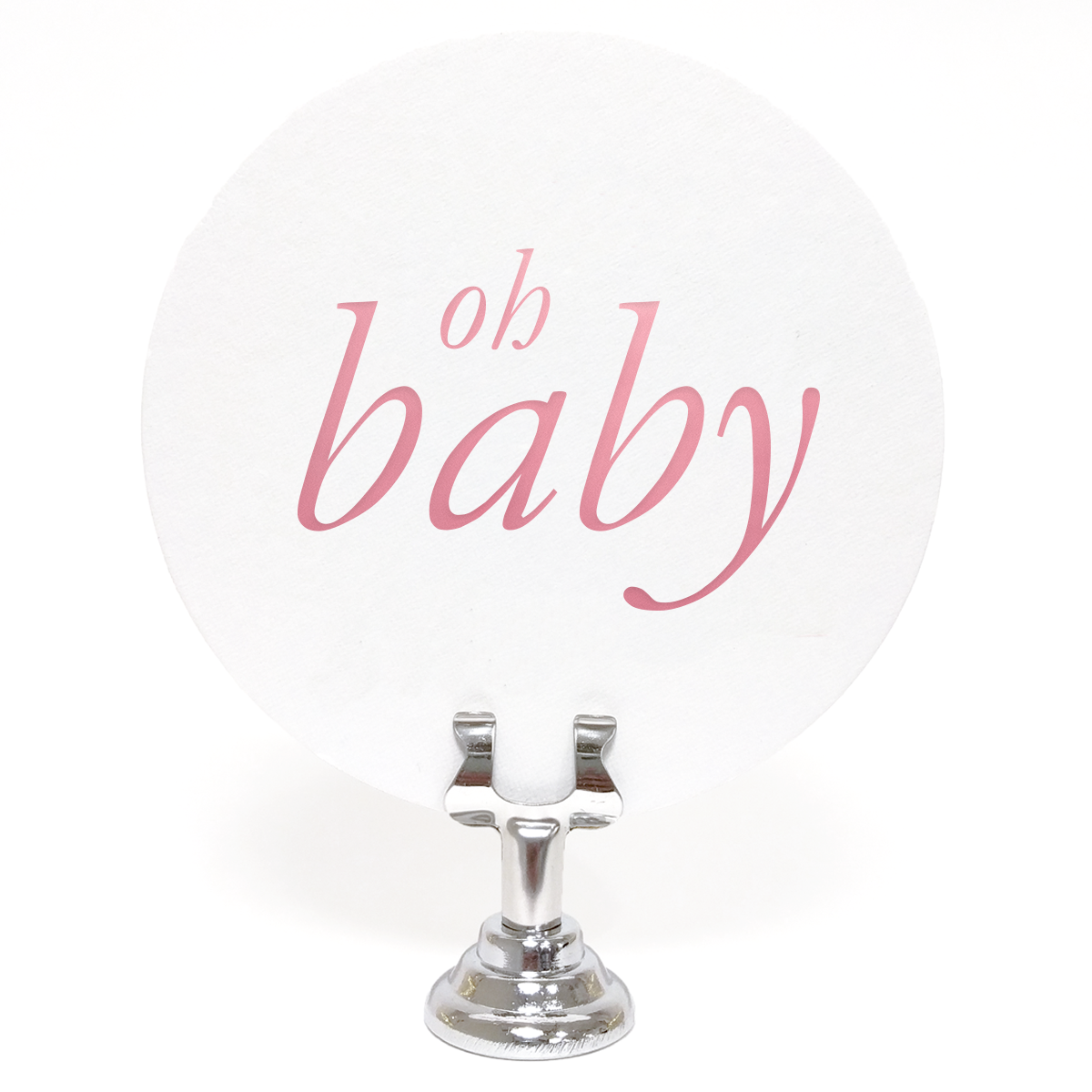 Oh Baby Coasters - Pink - Set of 10 - Tea and Becky