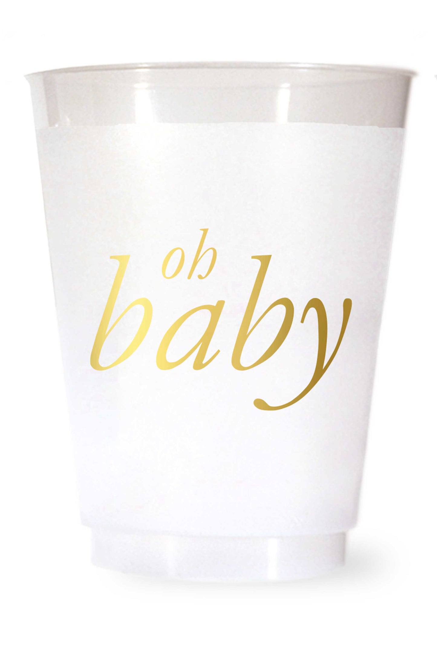 Oh Baby Shatterproof Cups in Gold - Wholesale