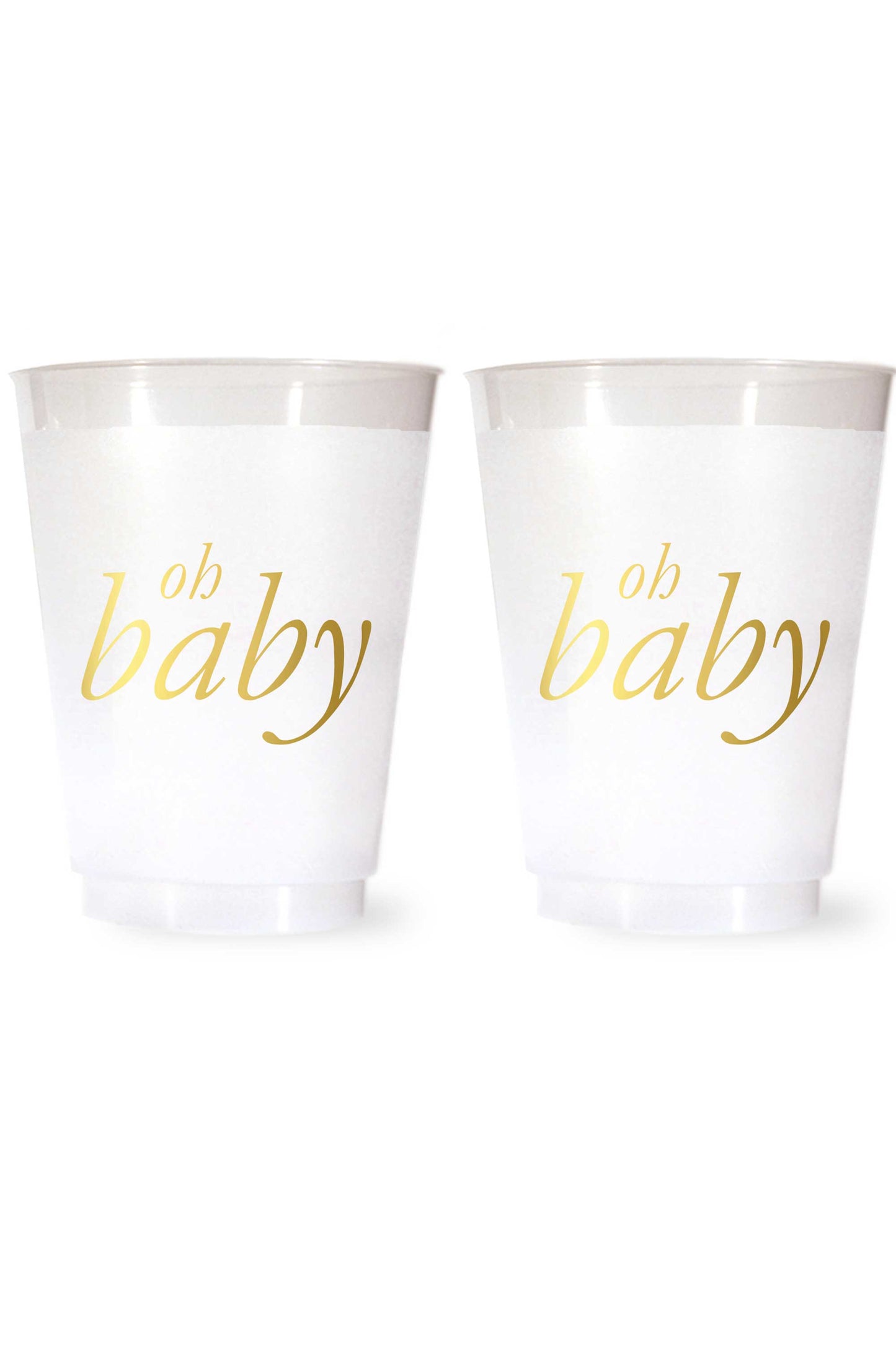 Oh Baby Shatterproof Cups in Gold - Wholesale