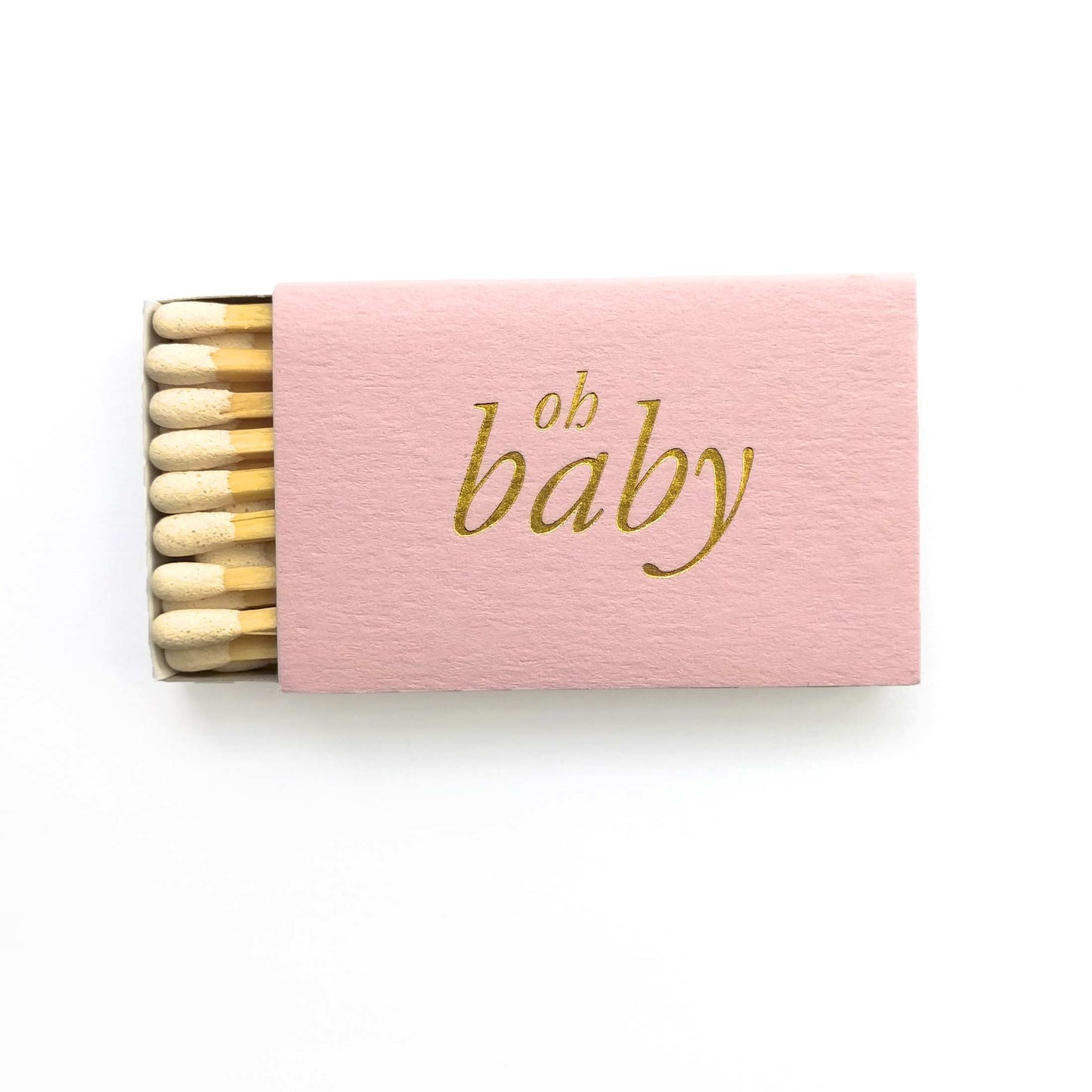 Oh Baby Matchboxes - Pink and Gold - Tea and Becky