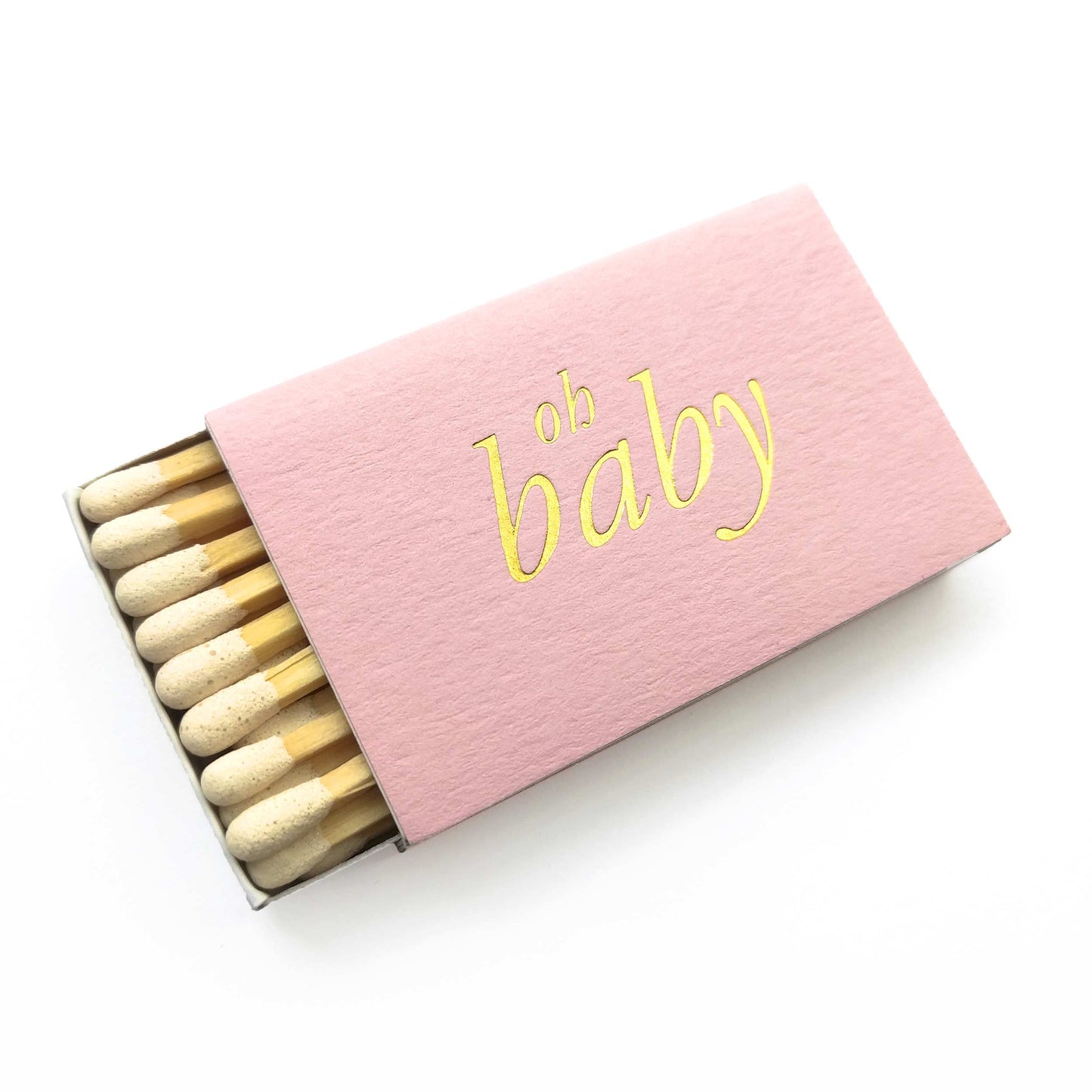 Oh Baby Matchboxes - Pink and Gold - Tea and Becky