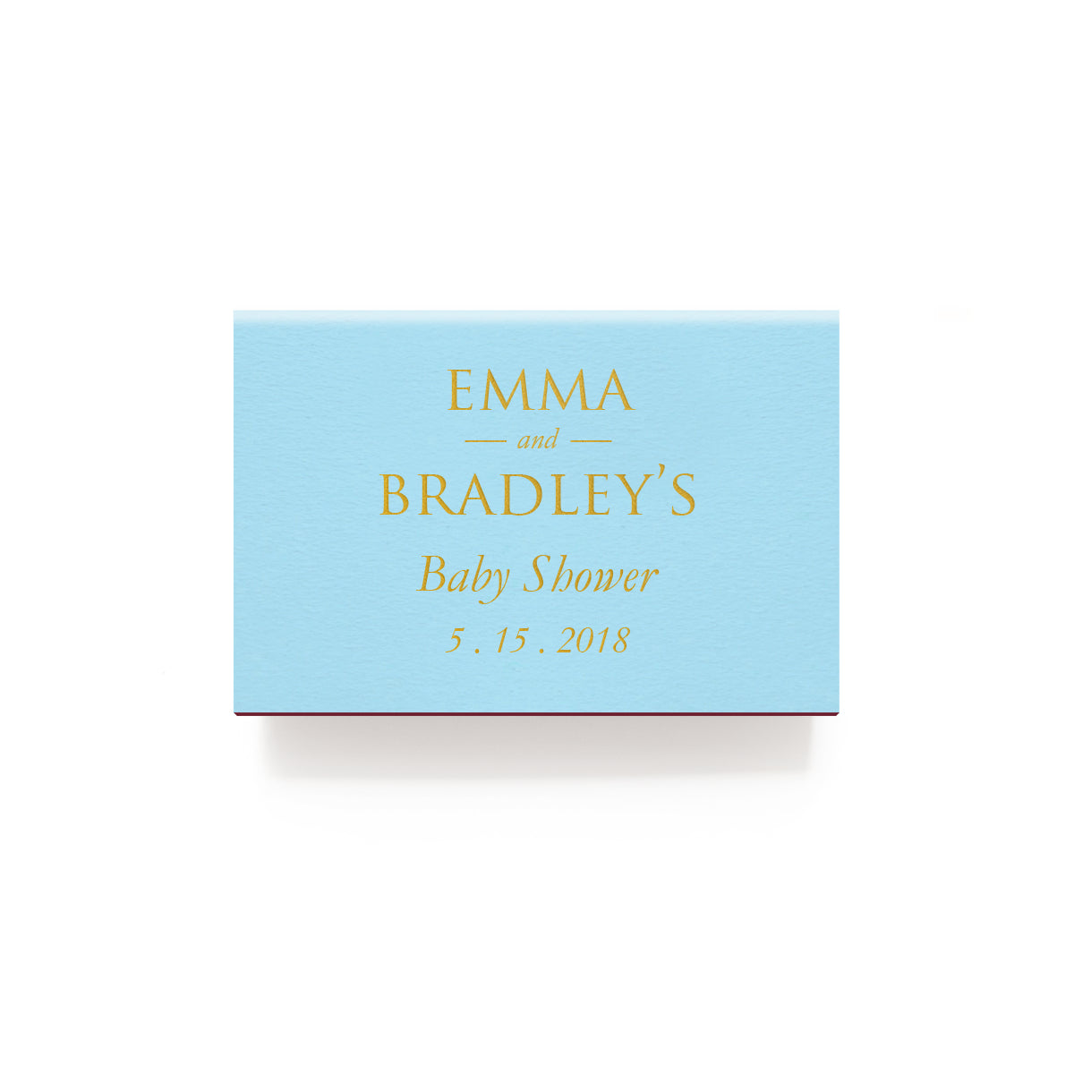 Oh Baby Matchboxes - Personalized Foil Matches - Nora Collection - Tea and Becky