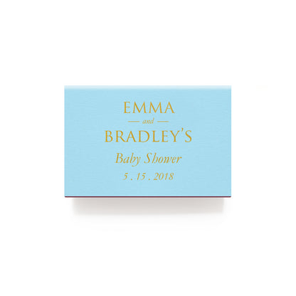 Oh Baby Matchboxes - Personalized Foil Matches - Nora Collection - Tea and Becky