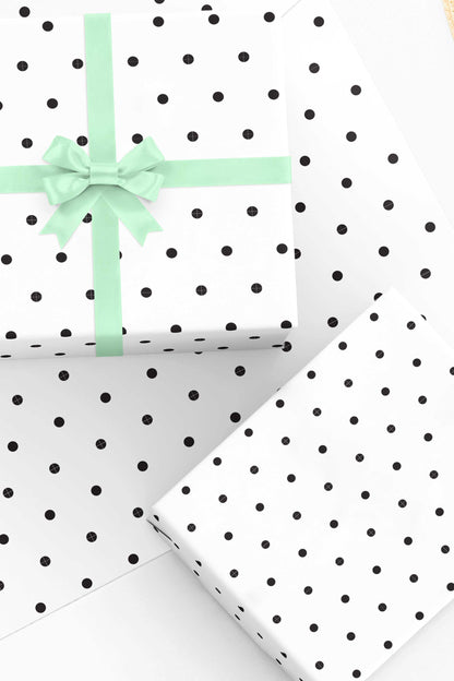 Polka Dot Wrapping Paper Sheets - Free Shipping - Tea and Becky