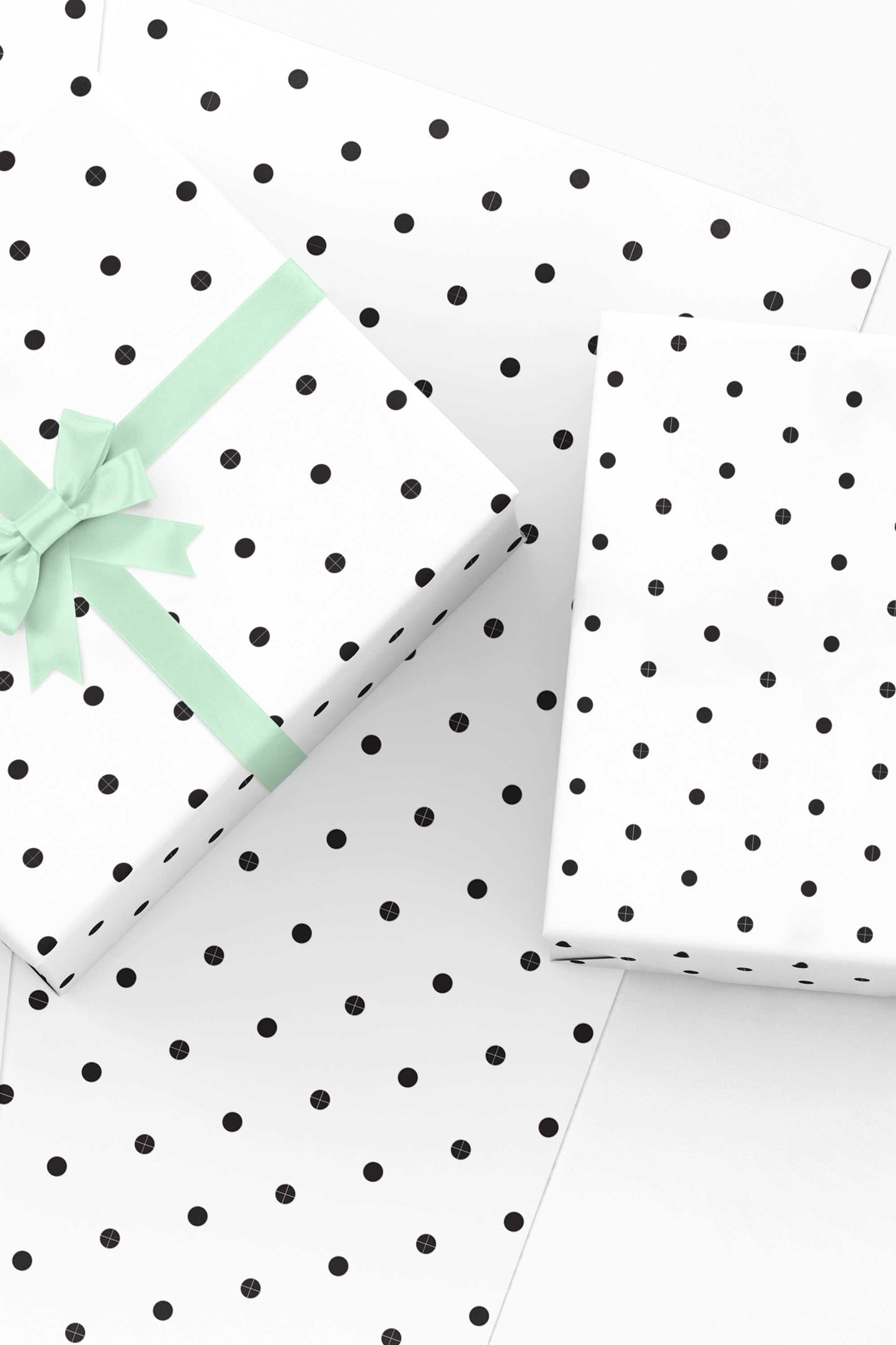 Polka Dot Wrapping Paper Sheets - Free Shipping - Tea and Becky