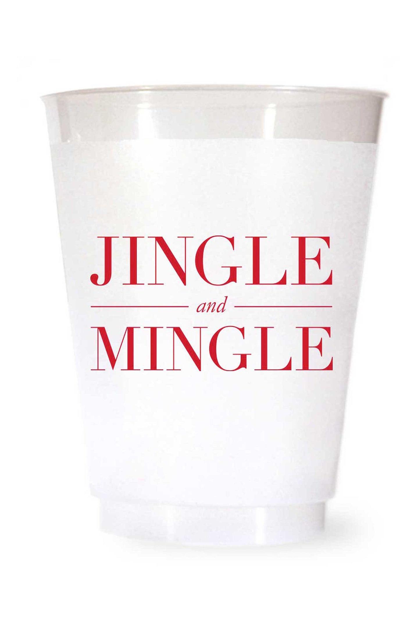 Jingle and Mingle Cups - Christmas Party Cups