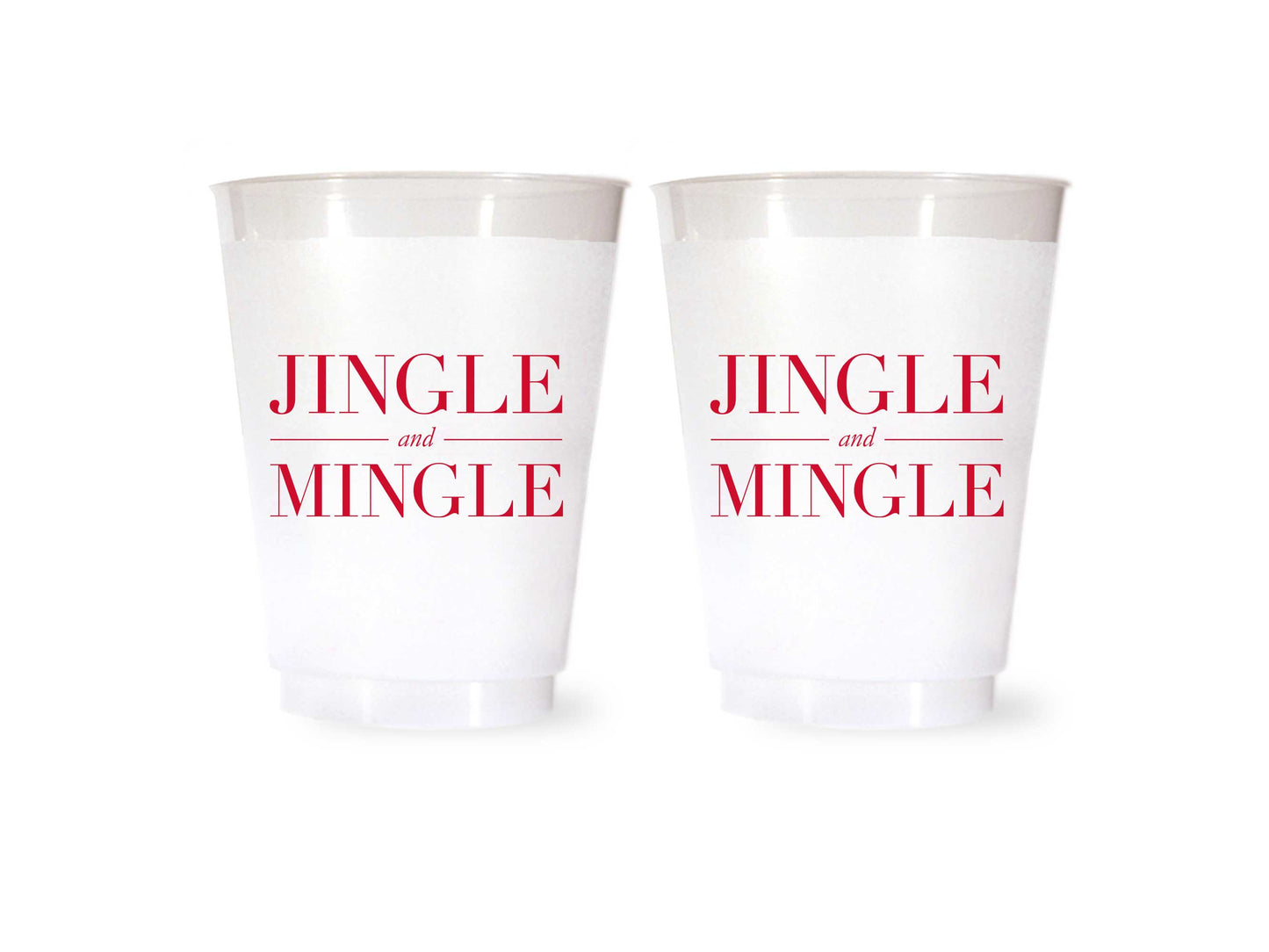 Jingle and Mingle Cups - Christmas Party Cups