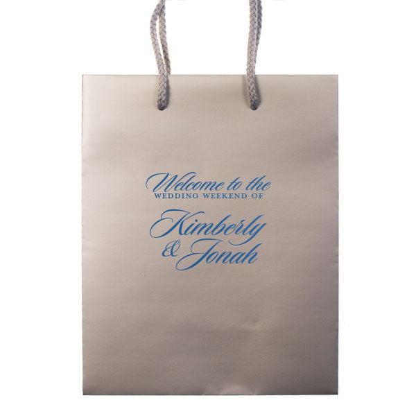 The Weekend Wedding Welcome Bags - Personalized Gift Bag - Carrie Collection - Tea and Becky