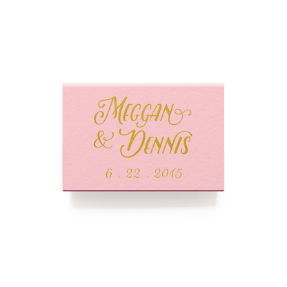 Sparkle and Shine Matchboxes - Foil Personalized Matches - Emma Collection - Tea and Becky