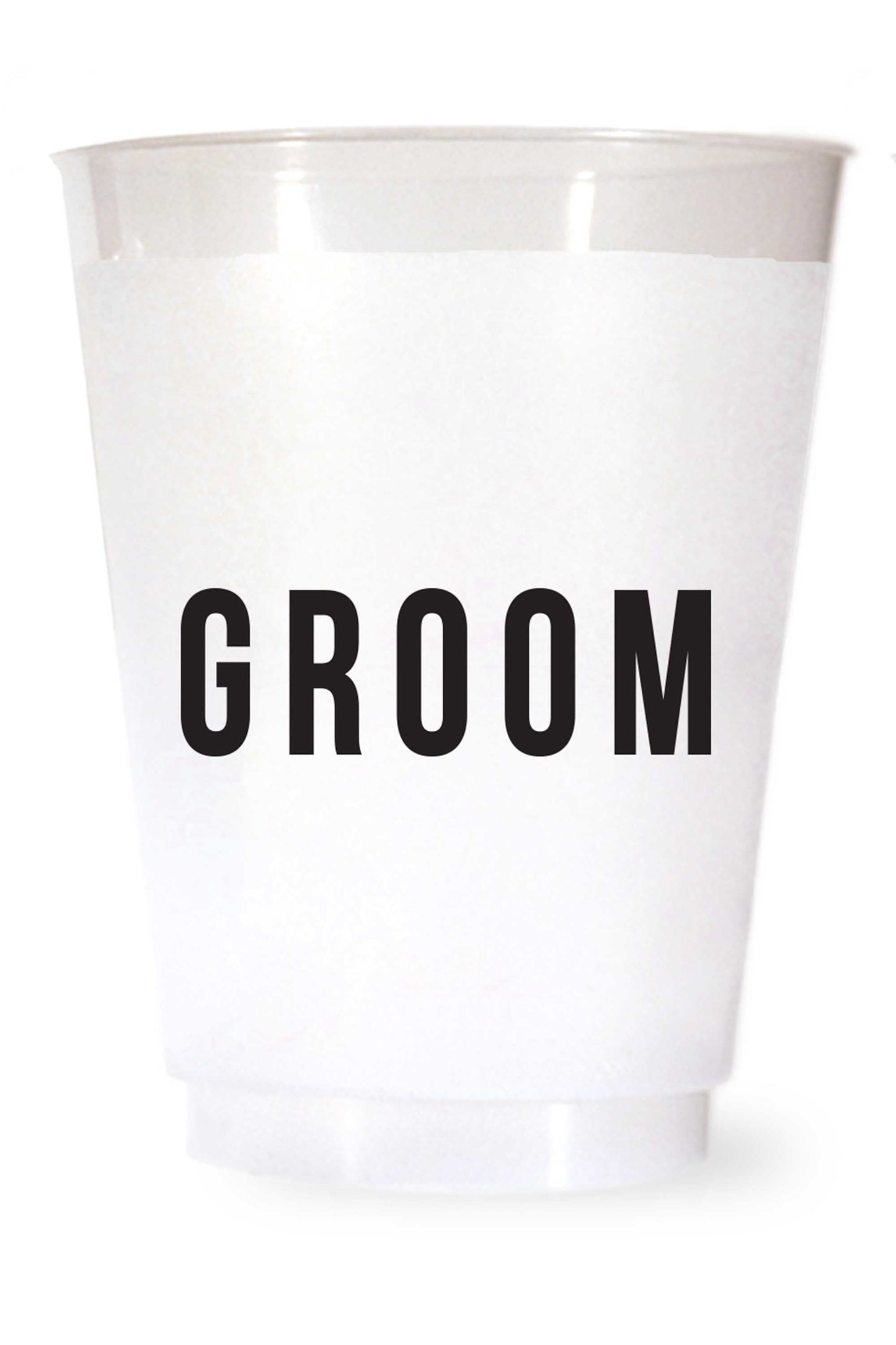 Team Groom Cups Shatterproof Plastic Bachelor Party Cup