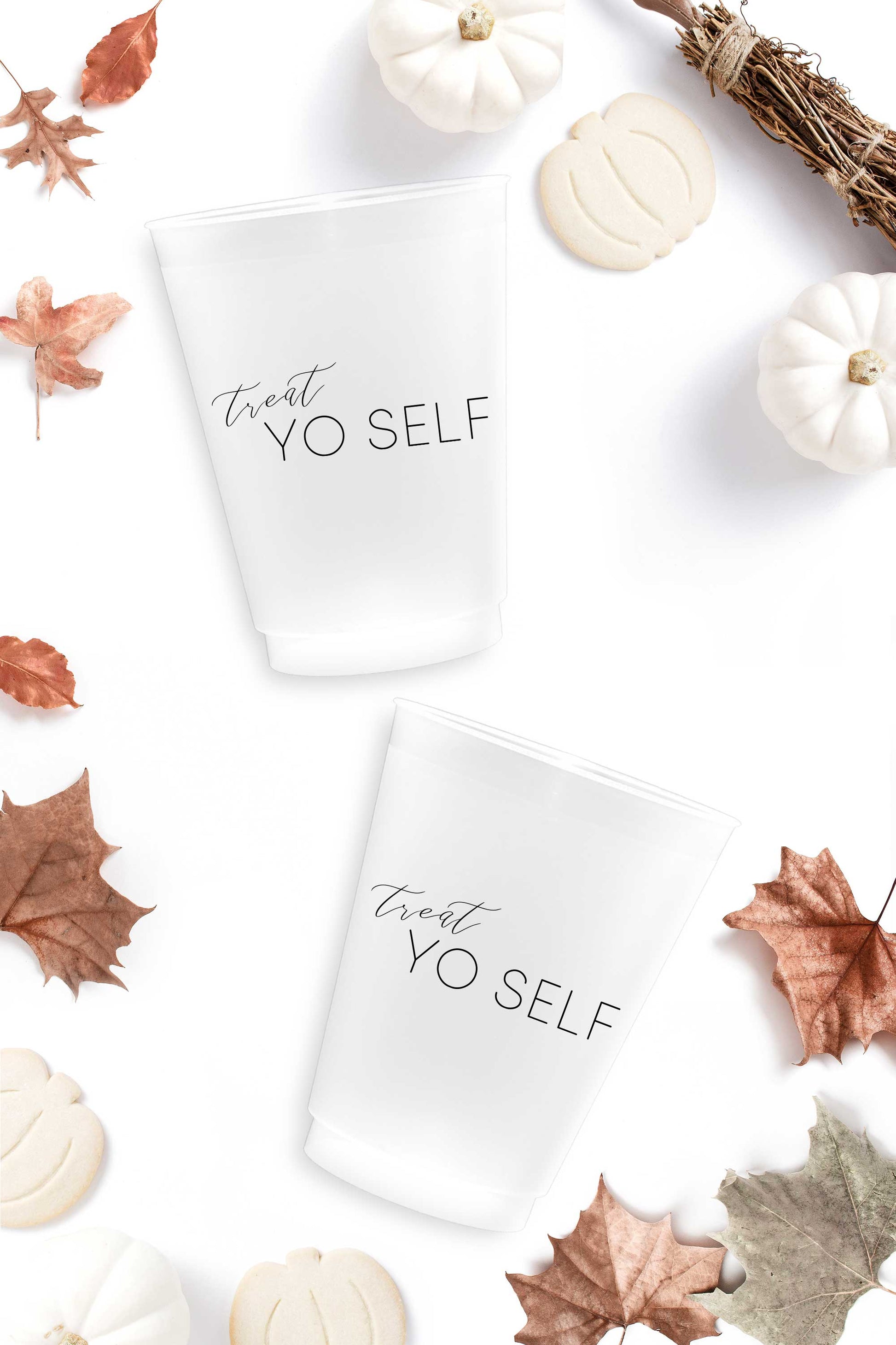 Treat Yo Self Halloween Cups - Tea and Becky