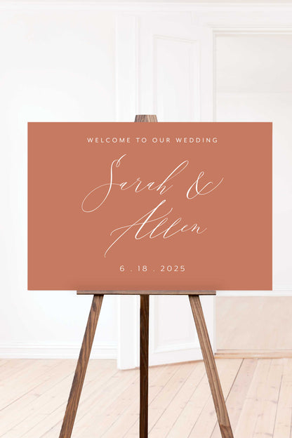 Welcome to our Wedding Sign - Sara Collection - More Colors